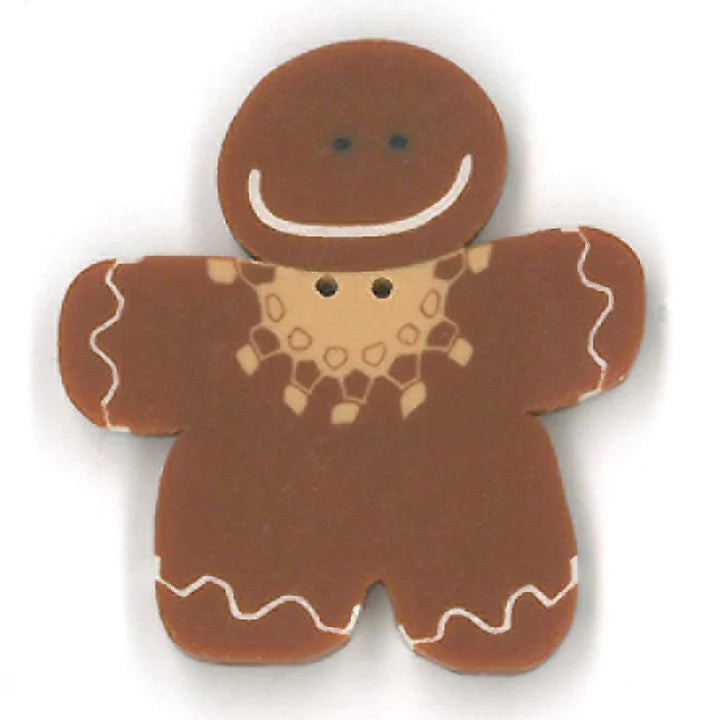 Just Another Button Company 4458.L Gingerbread Girl & Peppermint Tree