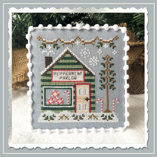 Country Cottage Needleworks - Snow Village: Peppermint Parlor