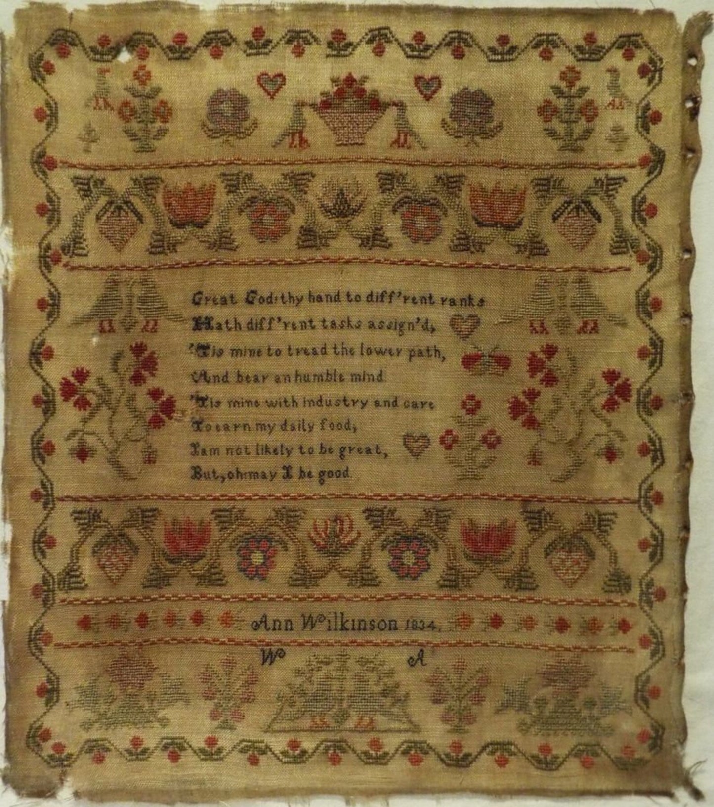 Cross Stitch Antiques - Ann Wilkinson 1834