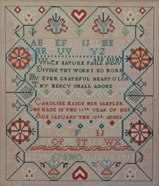 Queenstown Sampler Designs - Caroline Mason 1803