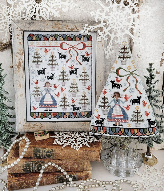 Hello by Liz Mathews - Eighth Day of Christmas Sampler and Tree