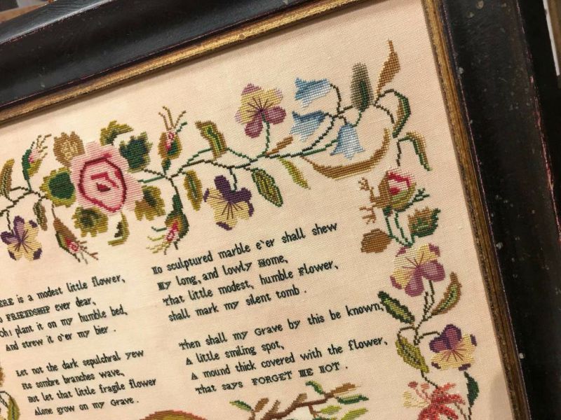 Hands Across The Sea Samplers - Eliza Bell Cox 1832