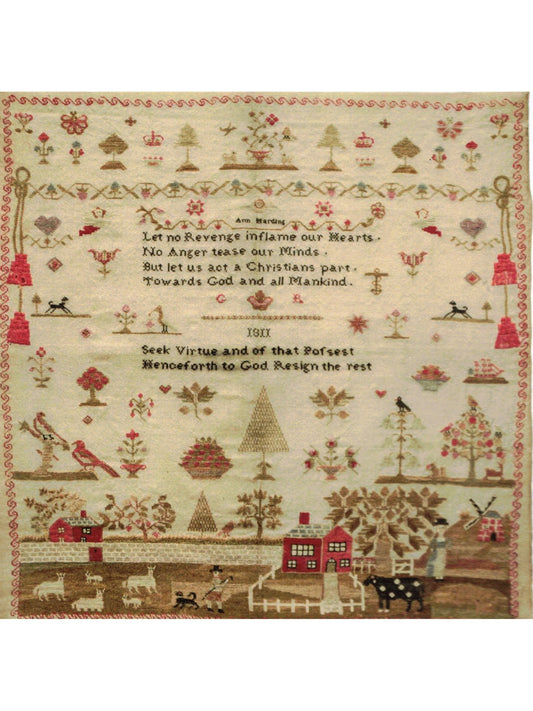 Gigi R - The Polka Dot Cow Sampler: Ann Harding 1811