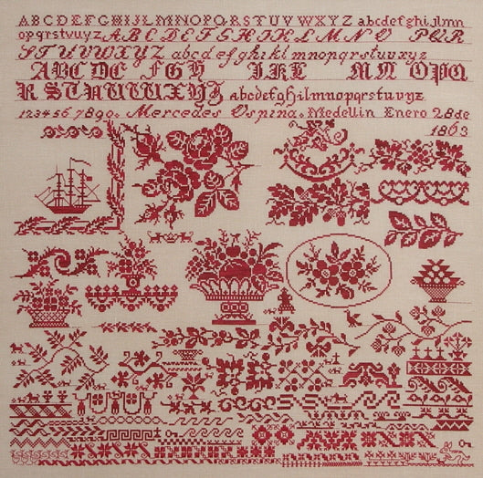 Queenstown Sampler Designs - Mercedes Ospina 1863