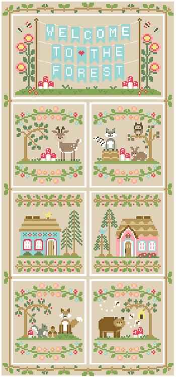 Country Cottage Needleworks - Welcome to the Forest: Forest Racoon and Friends