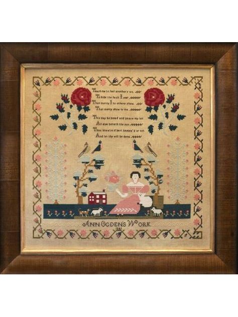 Hands Across The Sea Samplers - Ann Ogden 1843