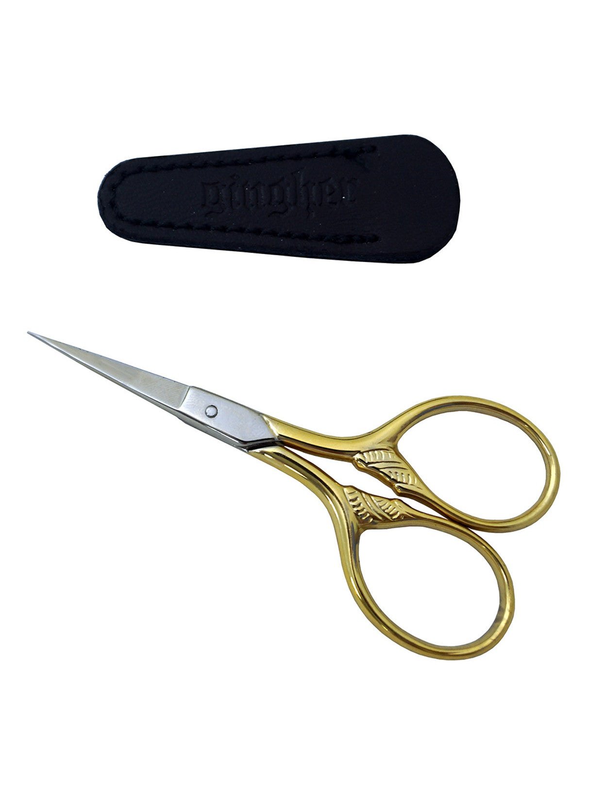 Gingher Gold Lions Tail Embroidery Scissors 3 1/2"