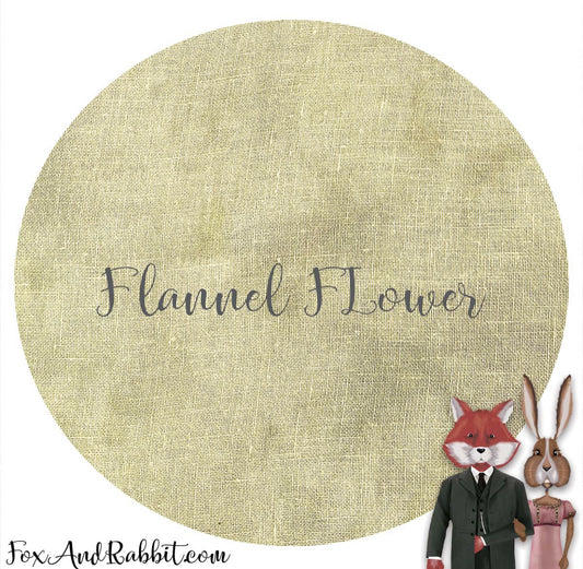 40 Count Flannel Flower Fox and Rabbit