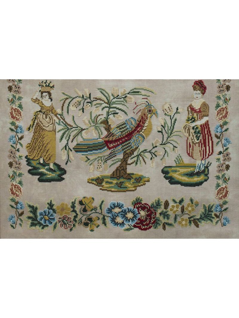 Hands Across The Sea Samplers - Sarah Daws circa 1840