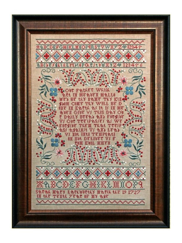 Hands Across The Sea Samplers - Sarah Mary Larkworthy 1727