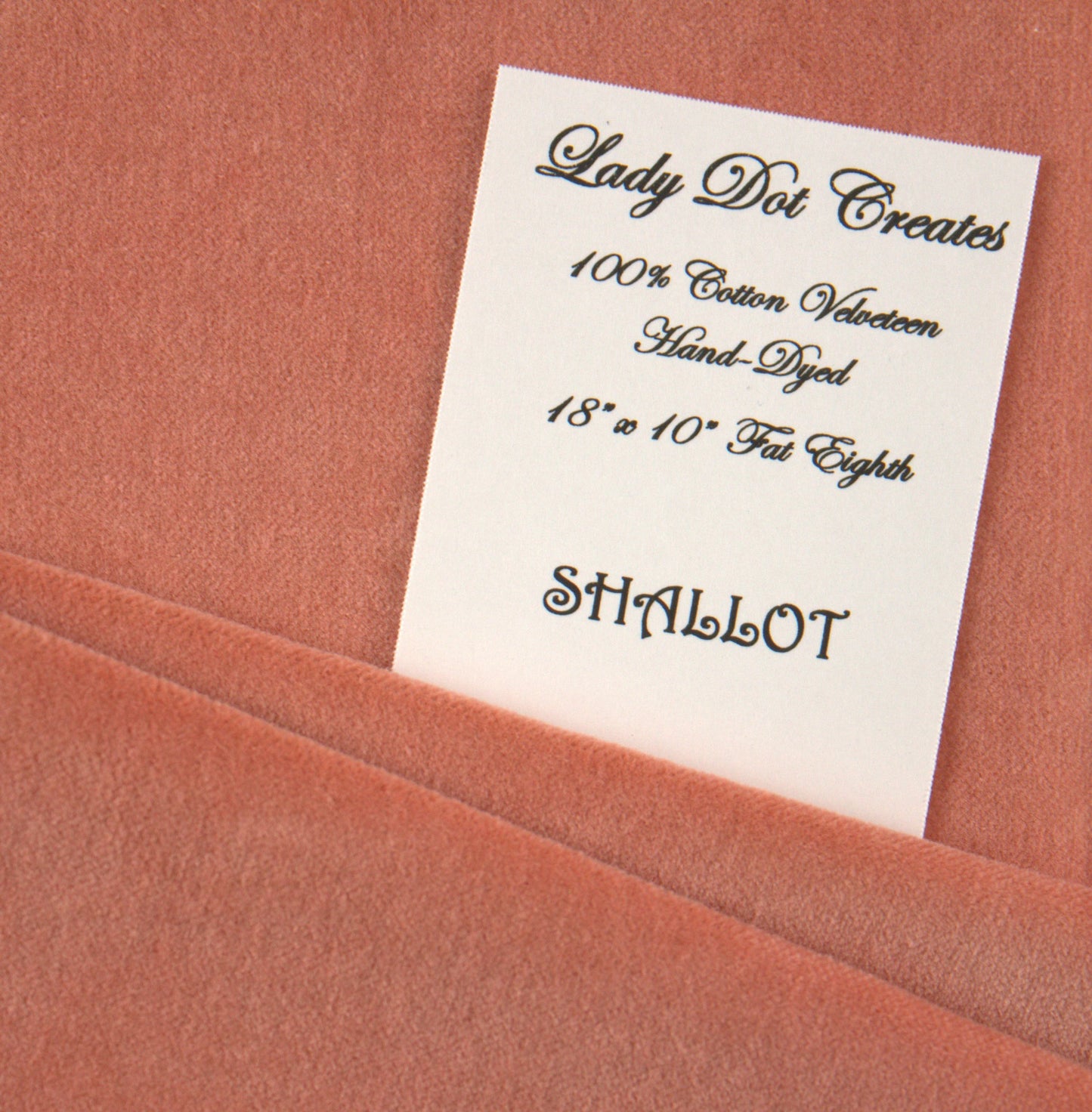Lady Dot Creates - Shallot Cotton Velveteen Fat Eighth Fabric